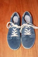 blaue Wildlederschuhe 34 Ricosta