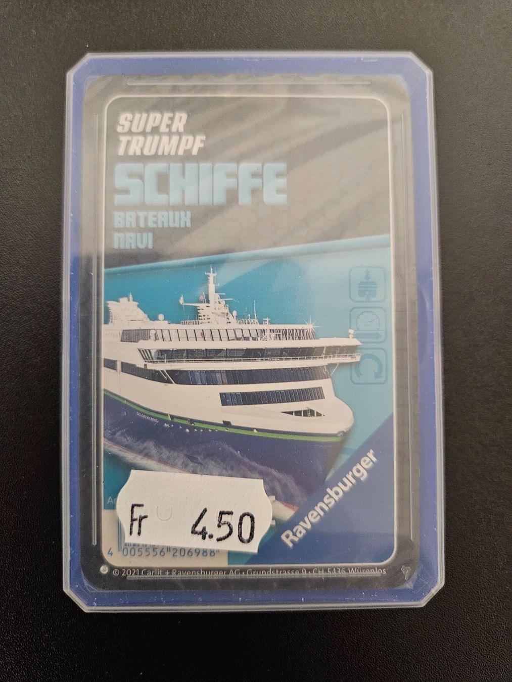 Giochi: Neu - Ravensburger - Super Trumpf Schiffe – Nuovo e nell'imballaggio originale da Dagmersellen venduto da Jarsetz_Restposten