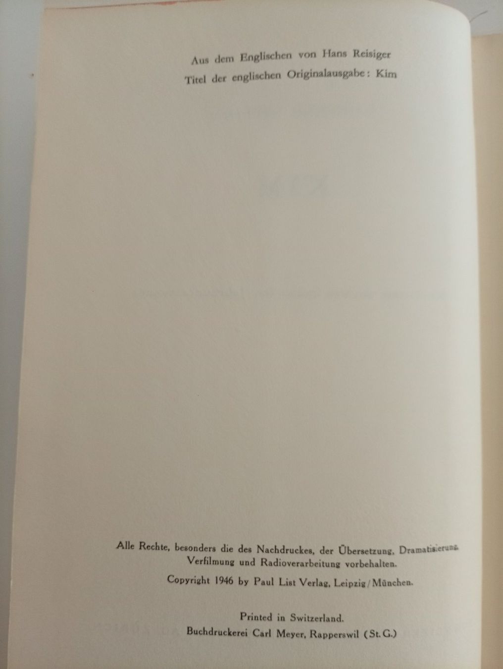 Bücher: Kim, Rudyard Kipling, 1946 – Gebraucht aus Locarno von edn.vintage 6