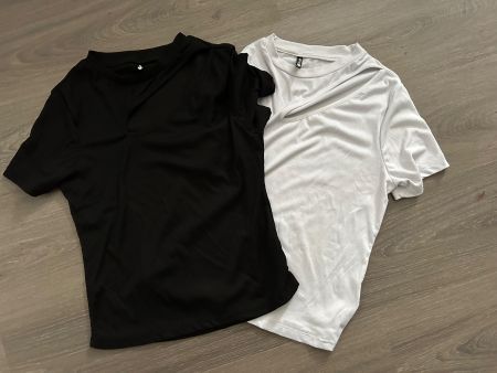 2 Damenshirt schwarz/weiss Gr. L