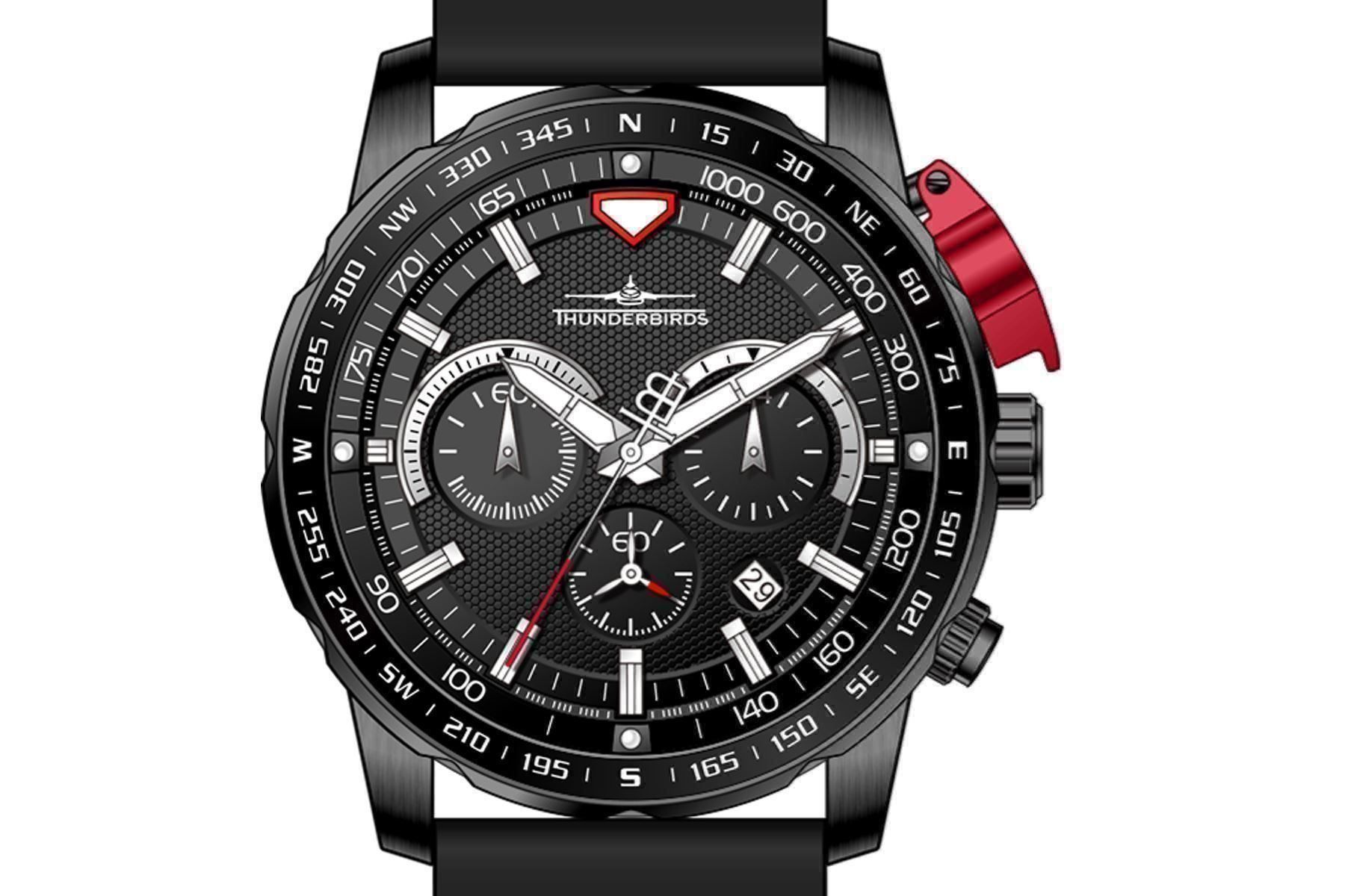 Orologi: Thunderbirds Chrono TB4050-01 schwarz – Nuovo e nell'imballaggio originale da Wittenbach venduto da uhrenshop24swiss 1