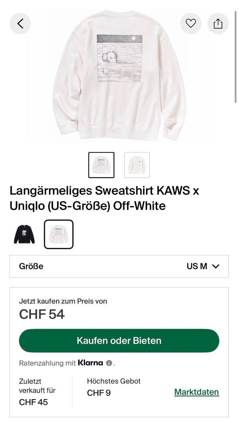 Uniqlo Pullover & Sweatshirts: Kaws x Uniqlo Pullover AllWhite/ DSWT/ Size M – Neu und originalverpackt aus Lenzburg von 7LegionStuff 2
