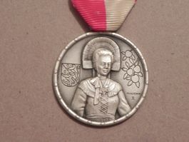 Medaille Schweiz Kanton Thurgau TG Tracht 1971 Auszeichnung