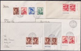 1930-1957, 72 Briefe Pro Juventute mit Abarten v. SOLOTHURN.