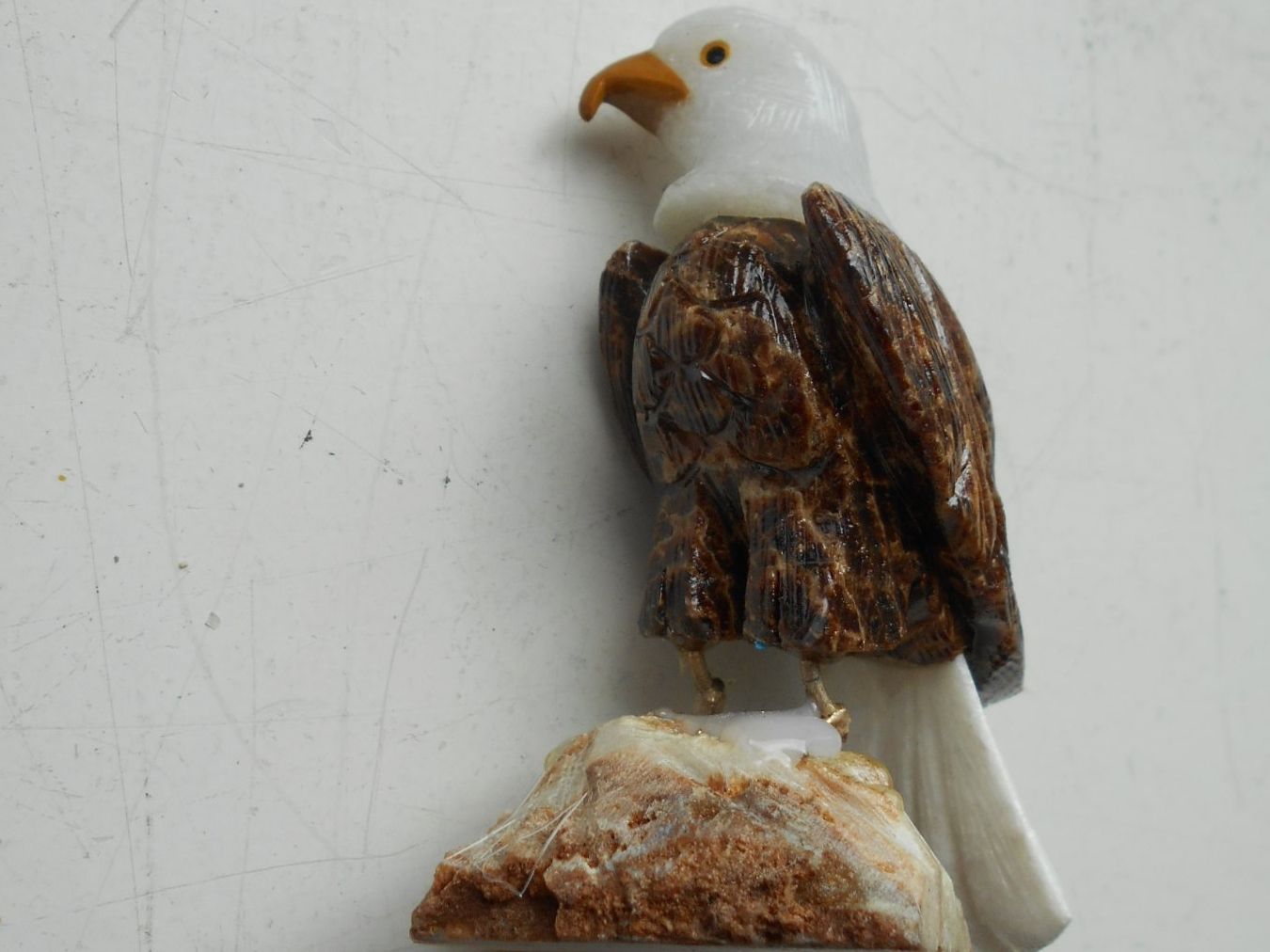 Statuette: Weisskopf Adler Serpentin aus Peru – Nuovo (secondo la descrizione) da Zürich venduto da swisscristal01 1