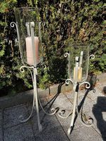 Boden Blumenvase oder Kerzenständer Glas Schäbilook