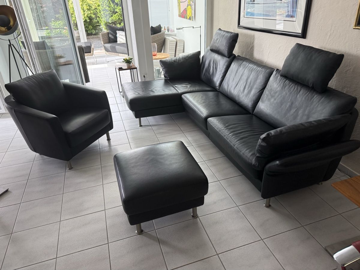 Intertime Sofas: Lederpolstergruppe Intertime Cielo – Neuf (Voir description) à Geroldswil par reinhard8858