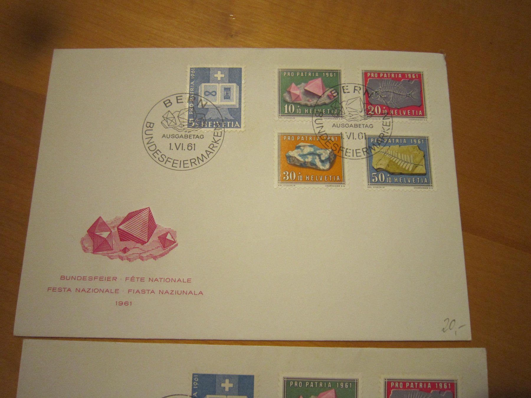 Tutti i francobolli: PP 1961 Serie auf FDC – Usato da Gordola venduto da Polentaefung 2