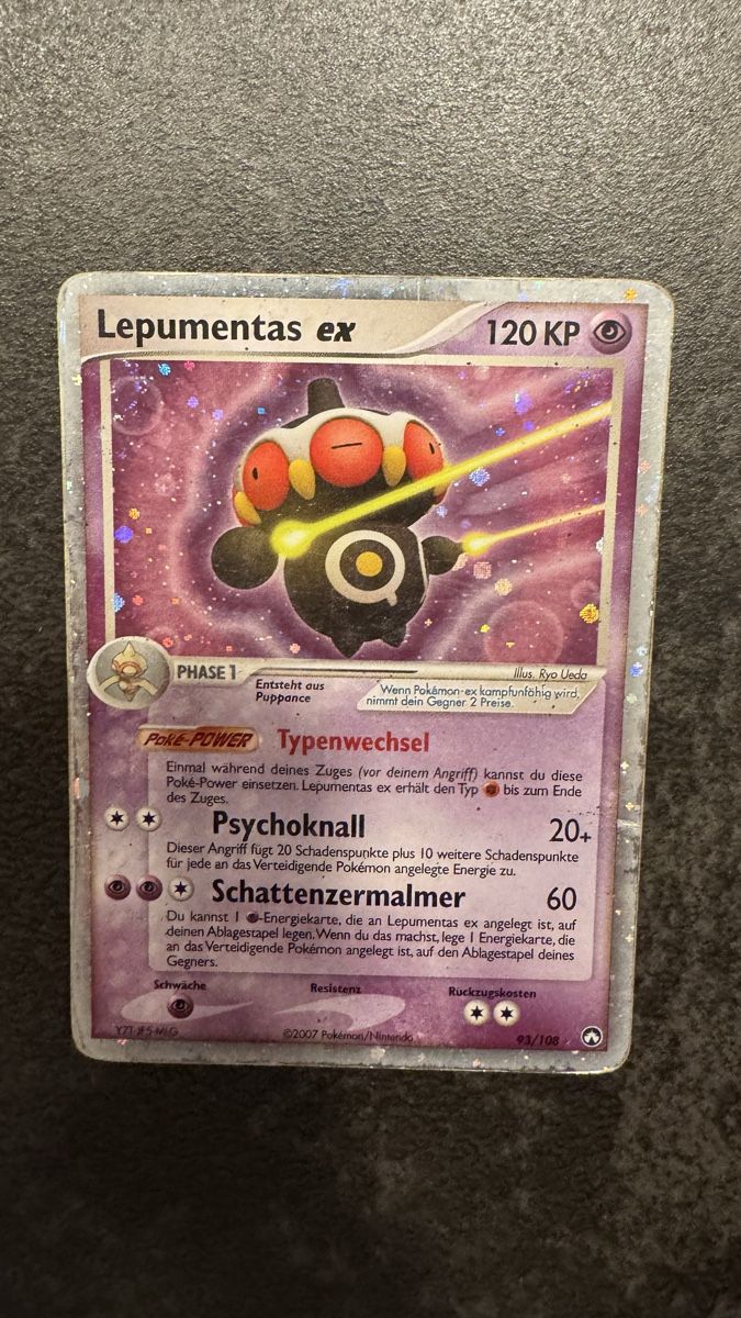 Pokémon Carte collezionabili: Lepumentas ex - Seltene Pokémon Karte 2007 – Usato da Dietlikon venduto da abd_7qwy 1