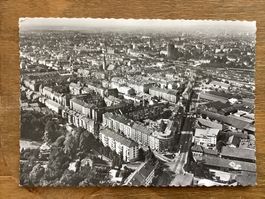 AK Mit dem Flugzeug über Basel. Reinacherstrasse