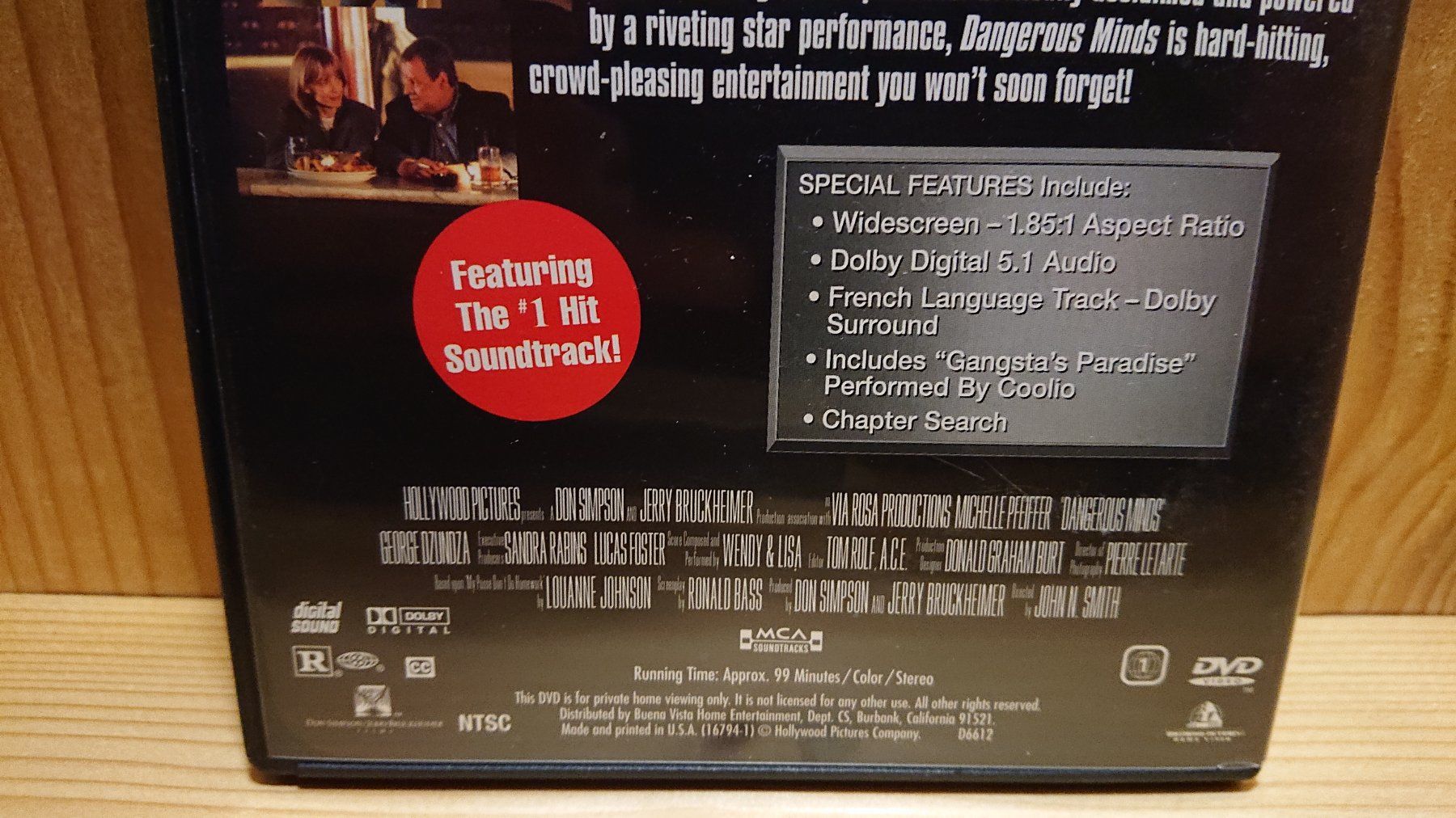 Tutti i DVDs: DANGEROUS MINDS DVD Englische Version mit Michelle Pfeiffer – Usato da Wilderswil venduto da Exebub 3