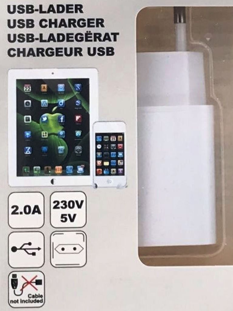 Ladegeräte: Ladegerät / Netzteil für USB-Geräte 2 Amp. – Neu und originalverpackt aus St. Gallen von schnaeppchen-preise