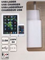 Ladegerät / Netzteil für USB-Geräte 2 Amp.
