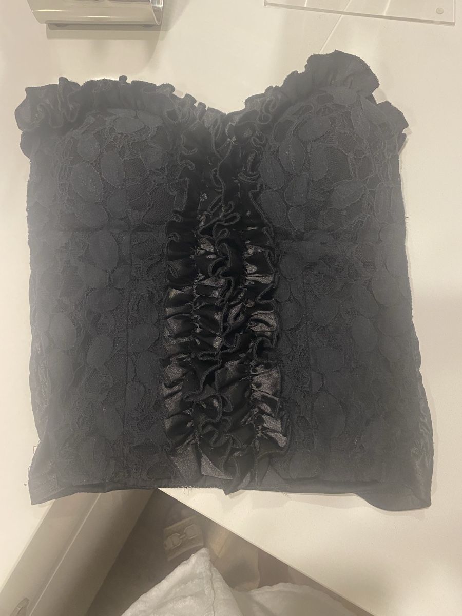 Top: Schwarzes Spitzen Bustier, Gr. S – Nuovo (secondo la descrizione) da Jona venduto da Prada1969 1