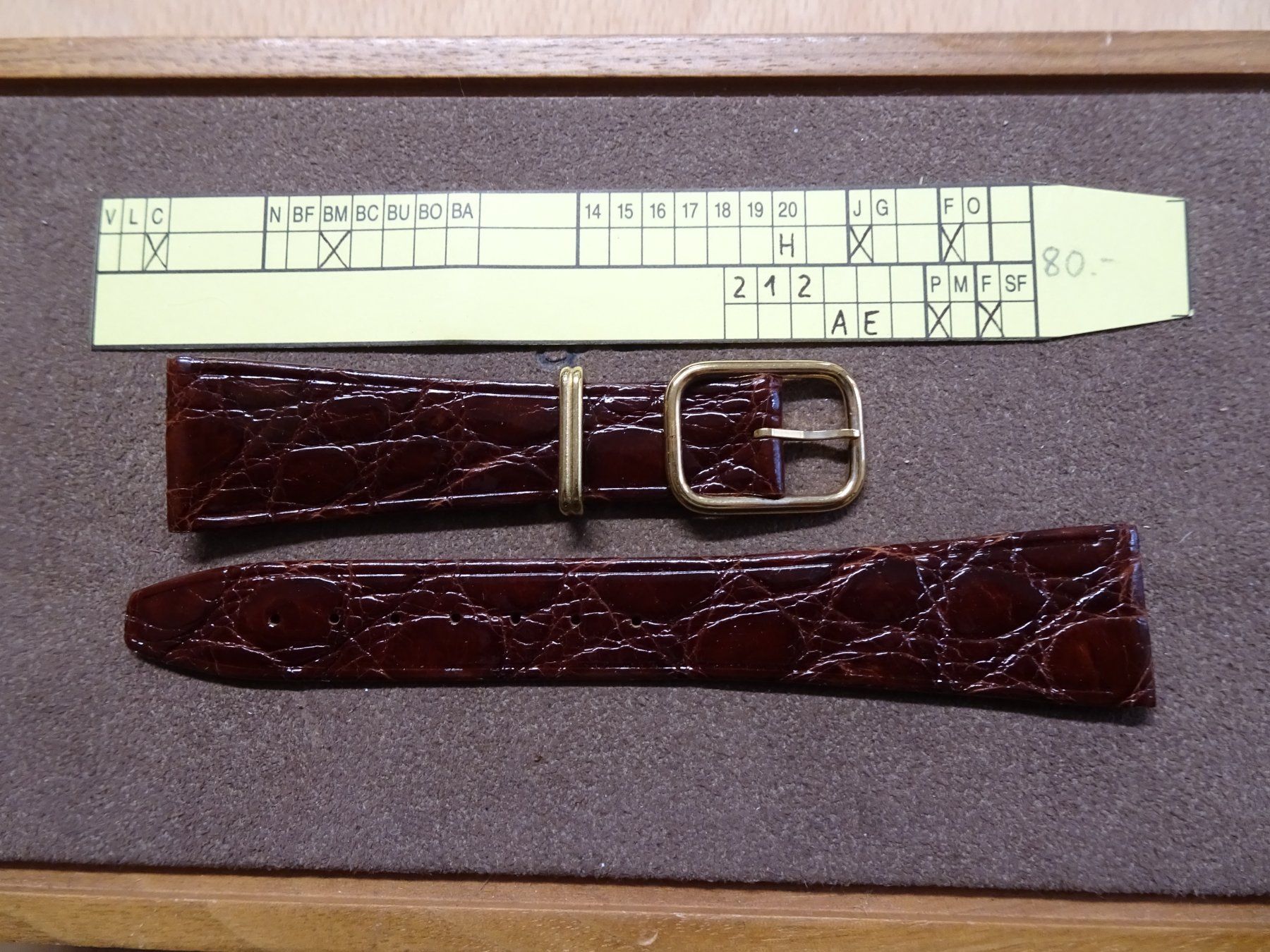 Armbänder & -reifen: Uhrenband CrocoLeder – Neu (gemäss Beschreibung) aus Winterthur von Sintoras01