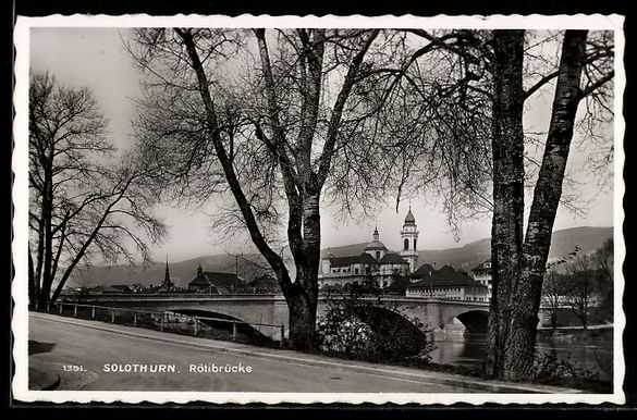 Ansichtskarten: AK Solothurn, Rötibrücke, 1943 – Gebraucht aus Berlin von bartko-reher