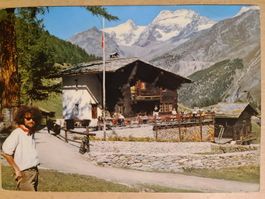 Ansichtskarte Saas-Fee Restaurant Schäferstube Postkarte
