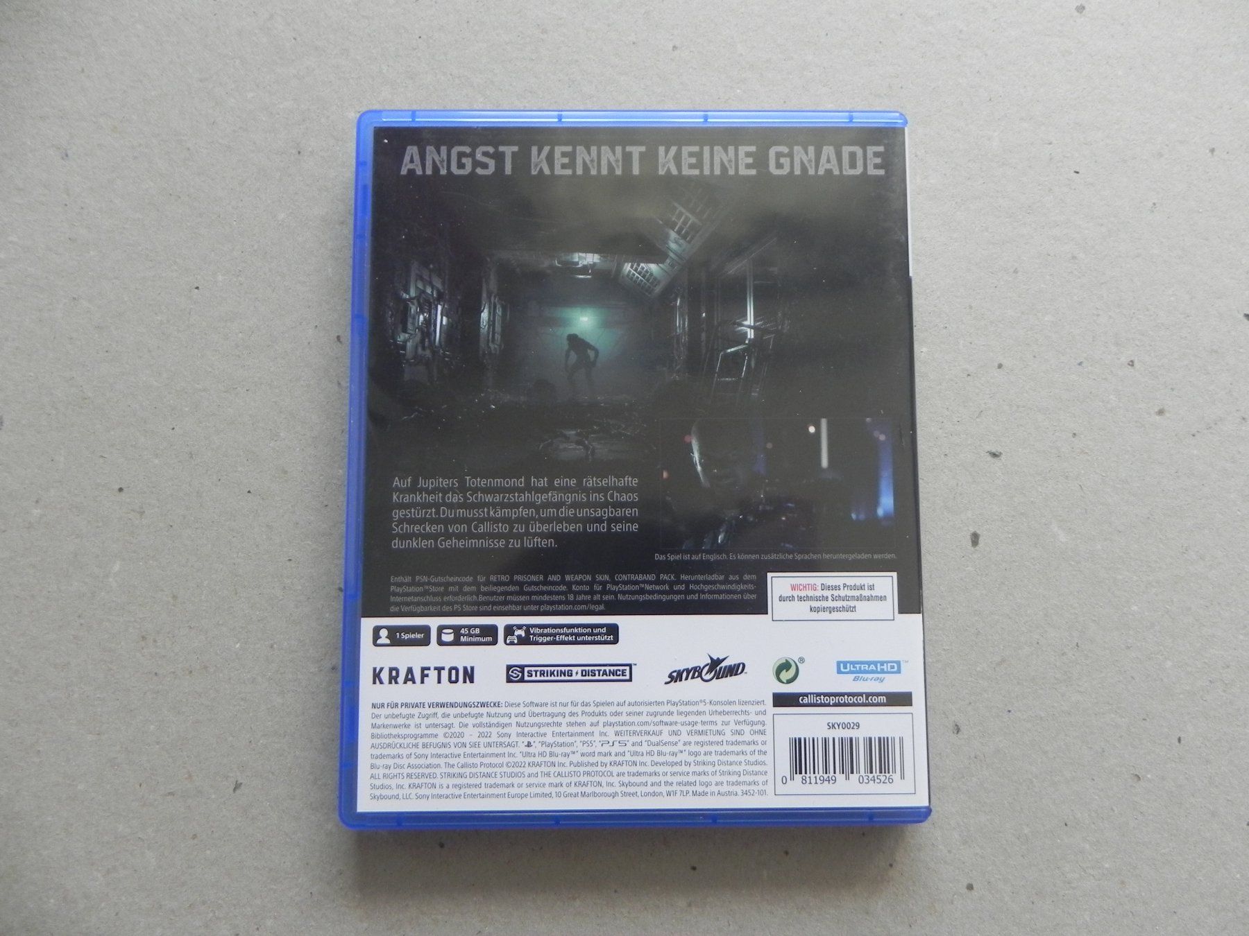 Sony Spiele: Game Sony Playstation PS 5 Callisto Protocol Day one Edition – Gebraucht aus Siebnen von krimsie 1