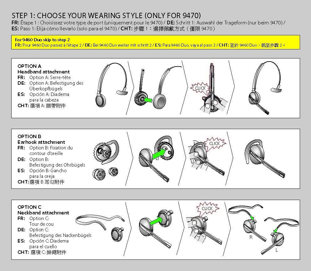 Jabra Cuffie: Jabra PRO 9470 "Einzelteile ohne Basisstation" – Usato da Richterswil venduto da Aep 6