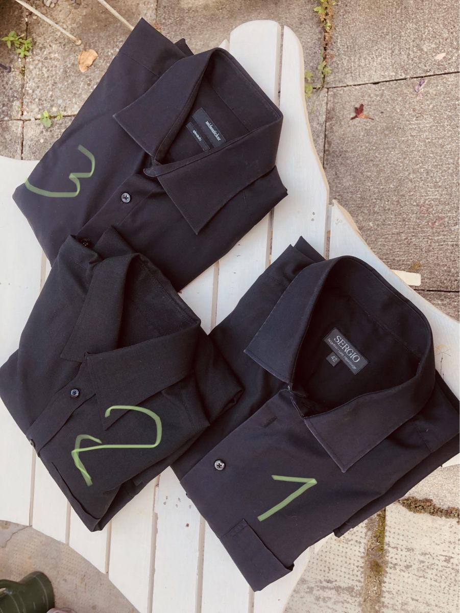 Camicie: Herren - Hemden schwarz 3 Stücke – Usato da Niederlenz venduto da lil_jxk8 1