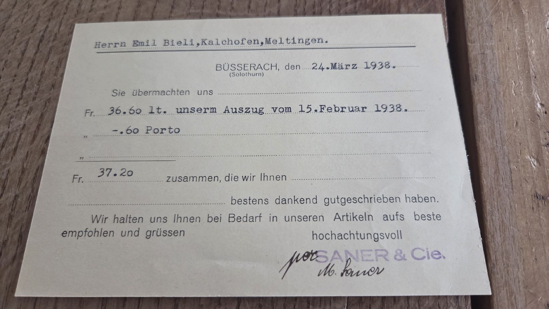 Tutti i francobolli: 1938 Einzugsmandat Pro Juventute mit Inhalt – Usato da Arni AG venduto da Moth68 3