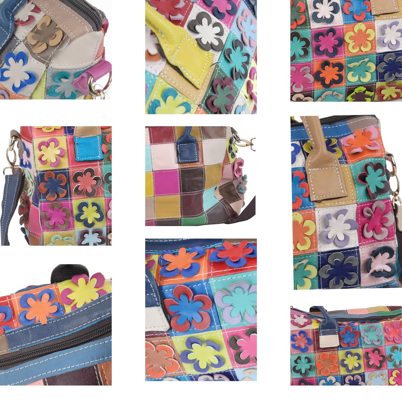 Sacs femmes: Damentasche Echtleder Tasche, Ledertasche/pink-multi/neu – Neuf avec emballage d'origine à Wohlenschwil par ABC-Vintage 7