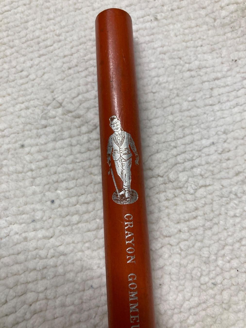 Stifte & Marker: Antiker oranger Markierstift Crayon Gommeux – Gebraucht aus Schenkon von Angelikahu 3