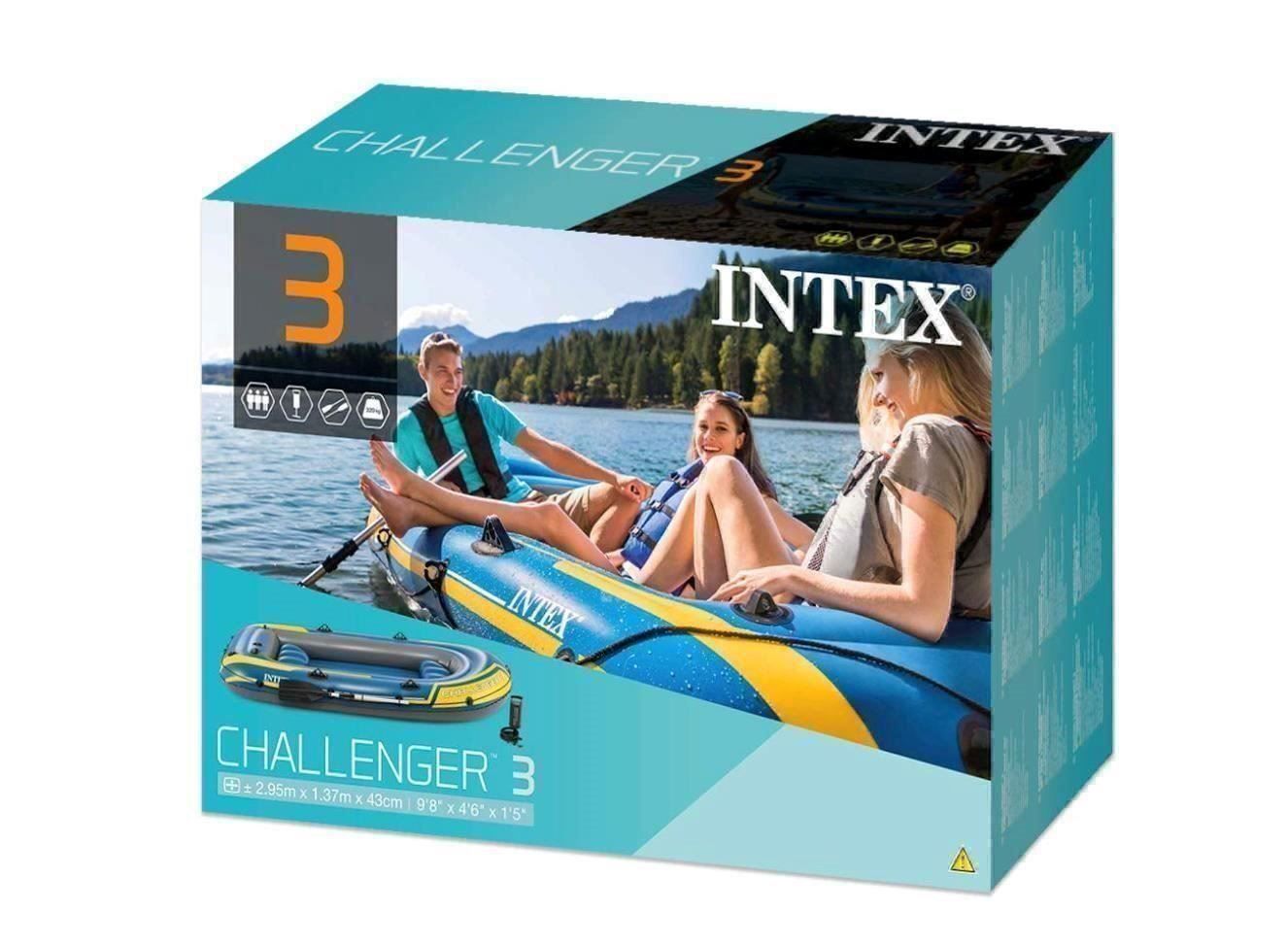 Barche: Schlauchboot Intex Challenger 3 Boat Set – Nuovo e nell'imballaggio originale da Beckenried venduto da angel-mountain 2