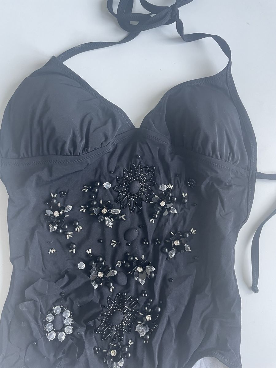 Etro Costumi da bagno & Bikini: ETRO Milano - Badeanzug mit Perlen Gr. S – Usato da Gockhausen venduto da AnneT07 1