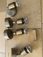 4 xDeckenspot chrom drehbar GU10 Fassung inkl. Glühbirne