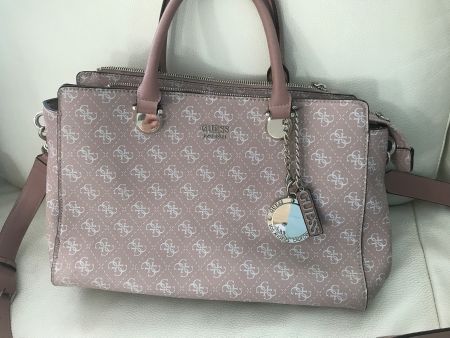 Guess Handtasche rosa monogramm