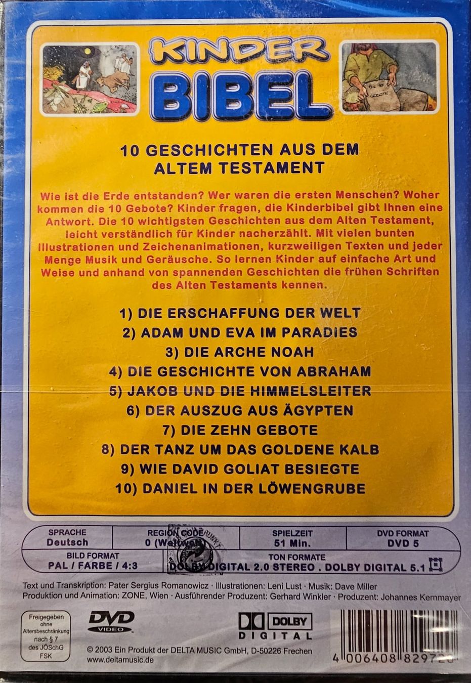 Tutti i DVDs: Kinder Bibel - Altes Testament – Nuovo e nell'imballaggio originale da Wahlen b. Laufen venduto da Cg10 1