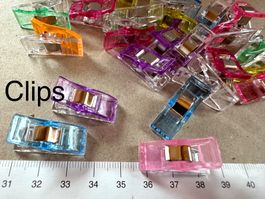 Clips Klammern   24 Stk  für kreative Ideen   Basteln Nähen