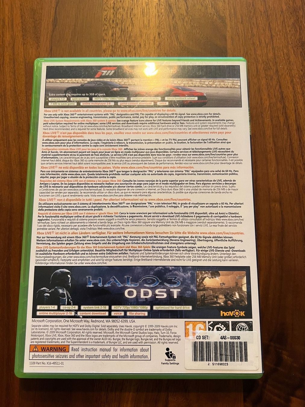 Microsoft Giochi: Forza 3 und Halo ODST Bundle Xbox 360 – Usato da Dübendorf venduto da CellarSeller 1