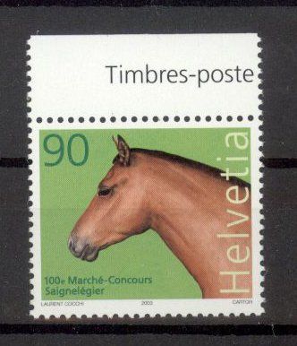 Alle Briefmarken: 2003, 100. Marché Concours Saignelégi ** – Gebraucht aus Willisau von Vollstempel