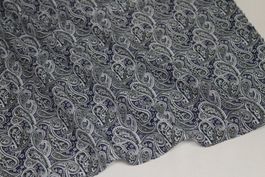 ***AUSVERKAUF*** Stoff Baumwolle d.blau Paisley