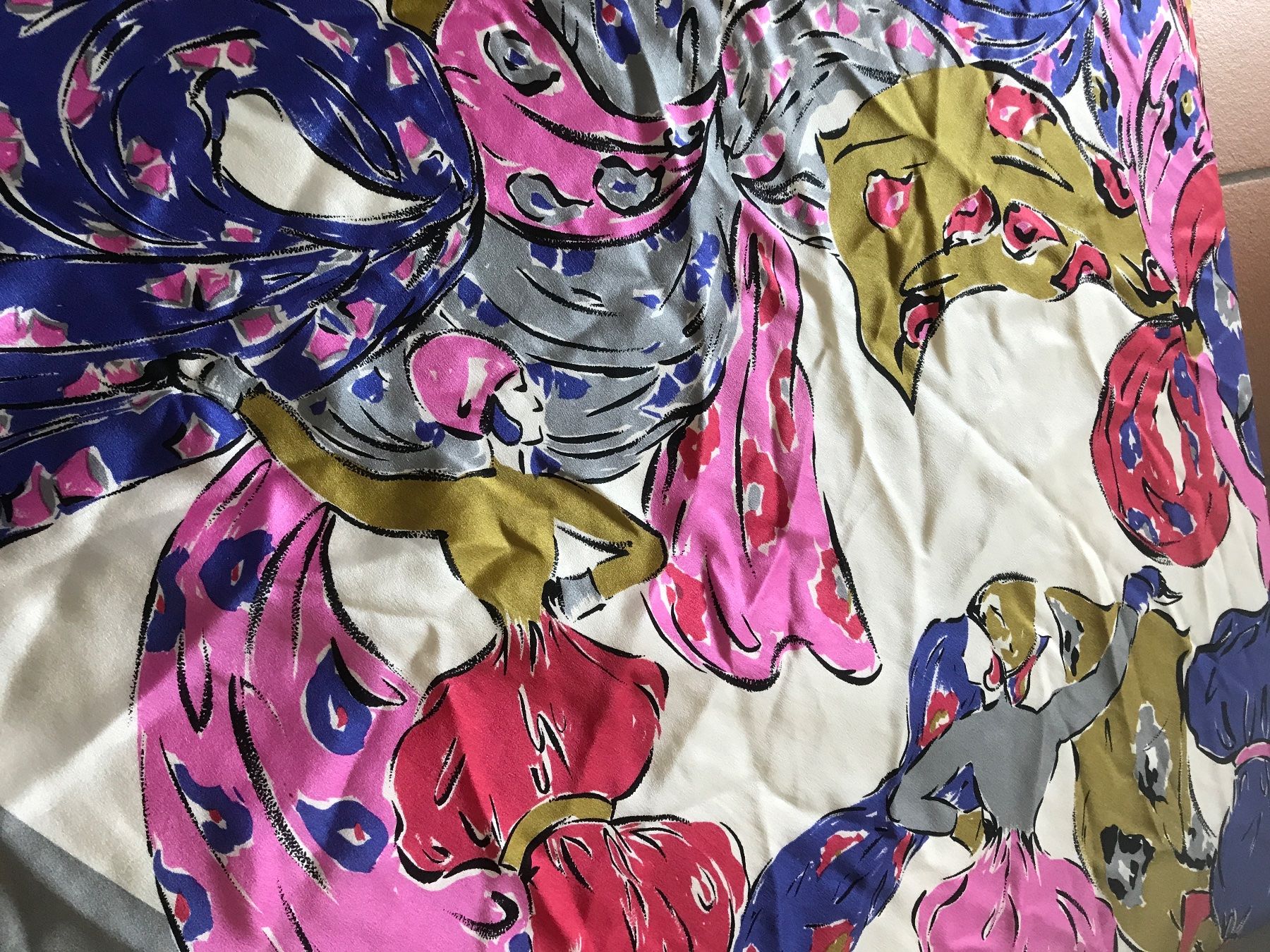 Foulard & Sciarpe: Christian Fischbacher Seidentuch – Usato da Wettingen venduto da Andres54 2
