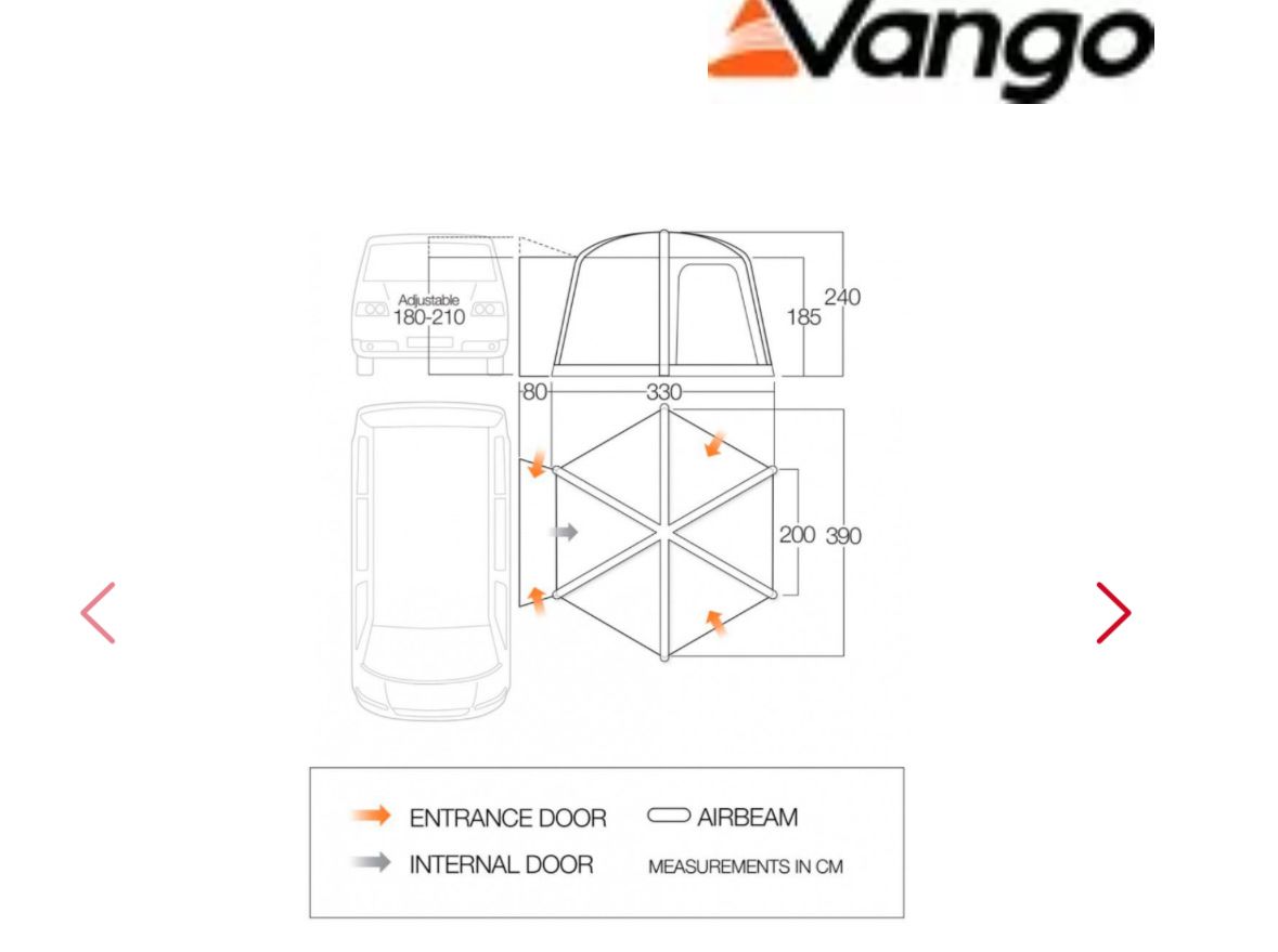 Vango Tende : Vango Airhub Hexaway II Low Busvorzelt – Nuovo (secondo la descrizione) da Wädenswil venduto da kaisabasti 2