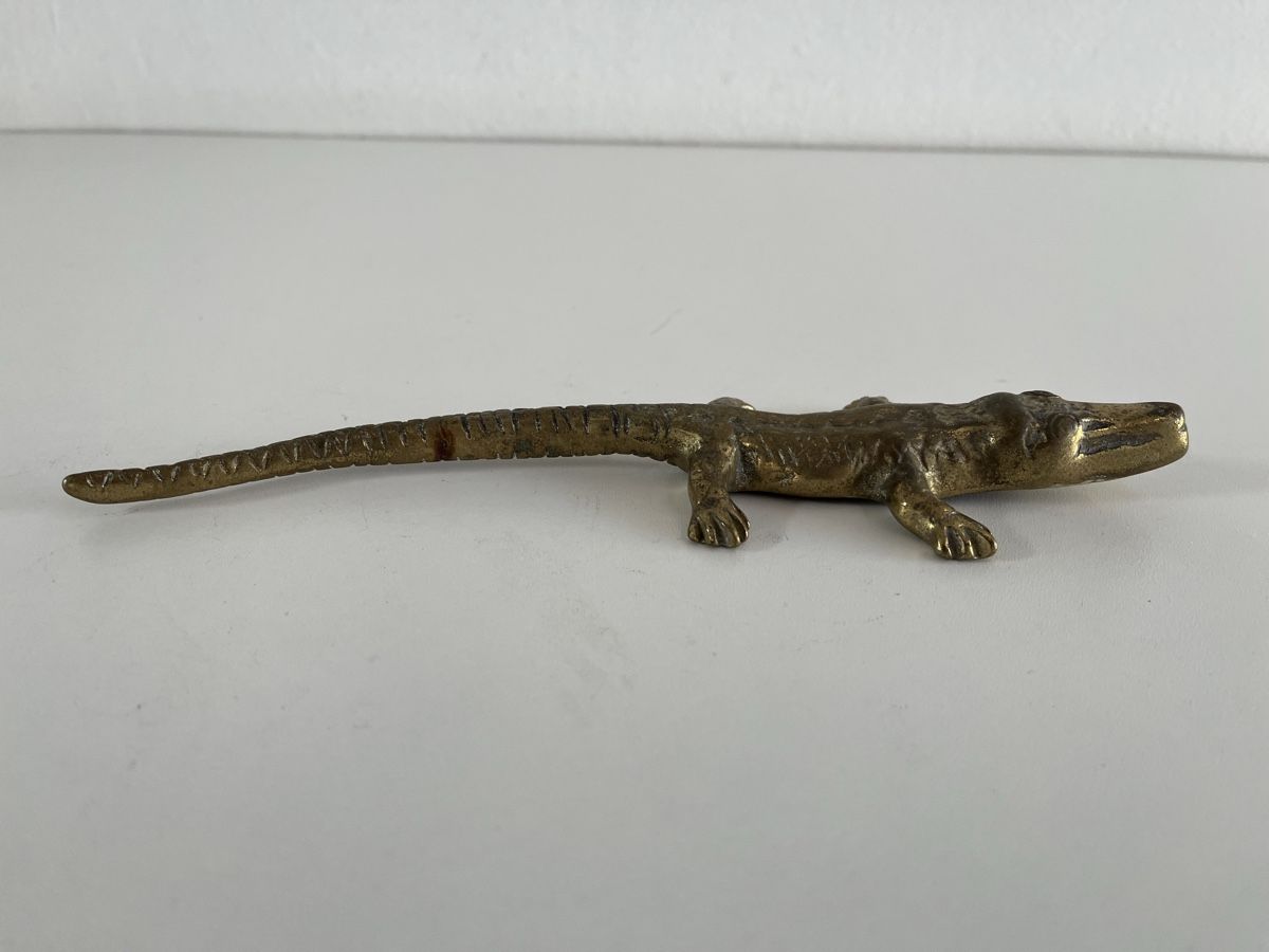 Statuette: Krokodil aus Messing – Usato da Wetzikon ZH venduto da seli03 5
