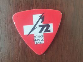 Metallica 72 Tour Konzert Zürich Plektrum Stage Pick