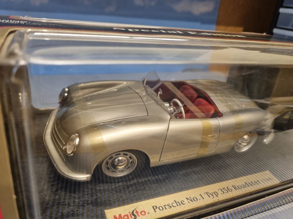 Porsche 356 Roaster 1/43 – WELLY – 70 Ans Porsche – Boîte – Neuf