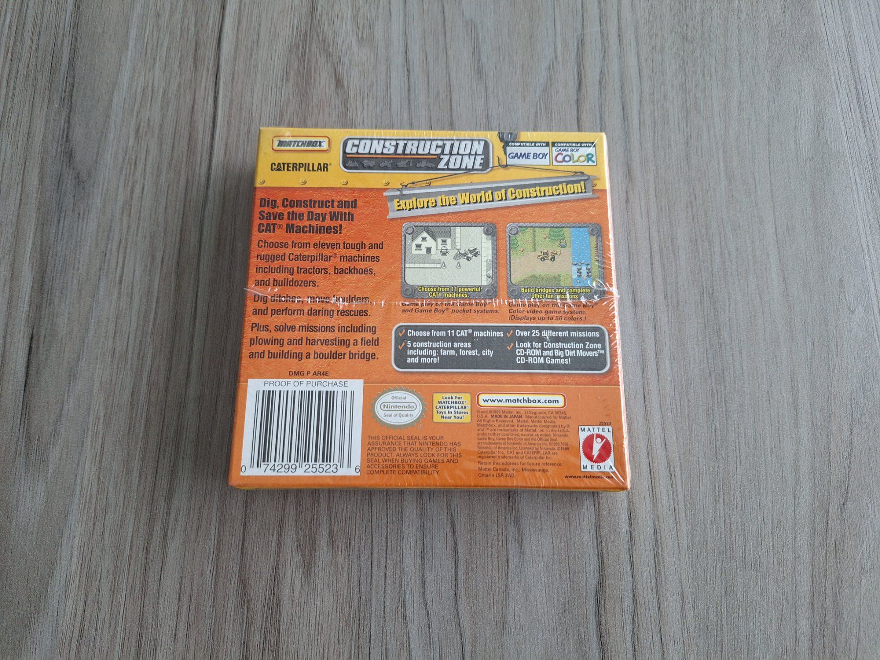 Giochi: Matchbox Caterpillar: Construction Zone - GameBoy Color NEU! – Nuovo e nell'imballaggio originale da Baar venduto da RDNA 1