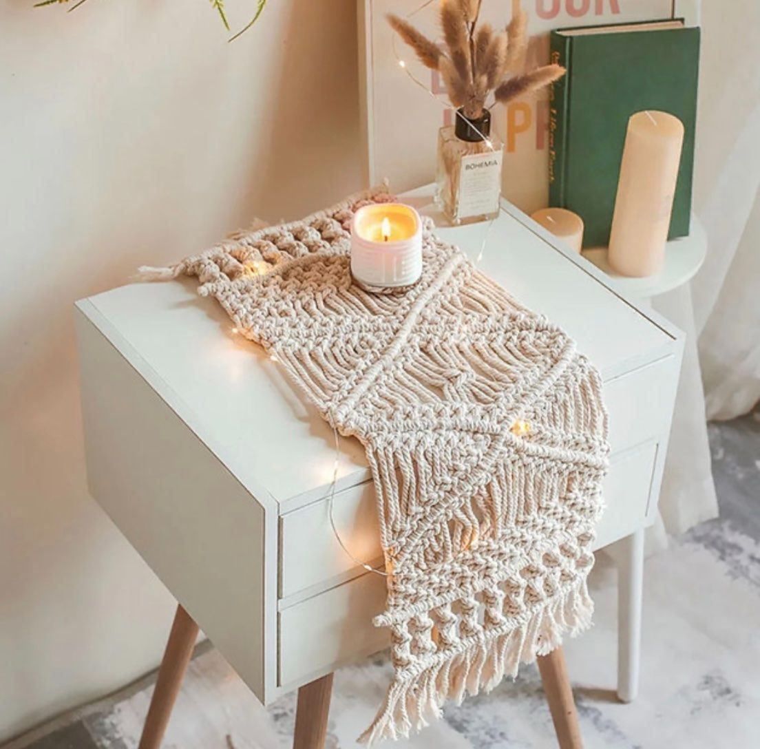 Tutte le decorazioni: Makramee Tischläufer, 60x24 cm, NEU – Nuovo e nell'imballaggio originale da Lachen SZ venduto da Luxolino 3