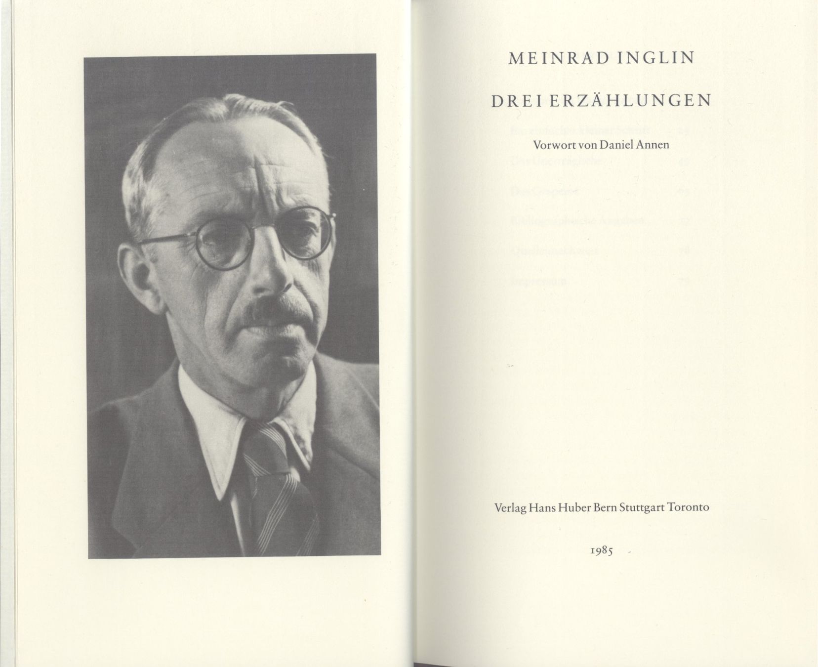 Libri: Meinrad Inglin - Drei Erzählungen – Nuovo (secondo la descrizione) da Biel/Bienne venduto da 07helios032 1