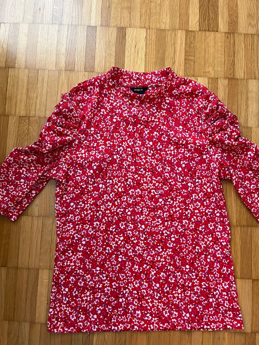 Blusen: LINDEX Rote Bluse, Blumenmuster, 3/4 Arm, Gr. S – Neu (gemäss Beschreibung) aus Jona von Good_luck1_ 4