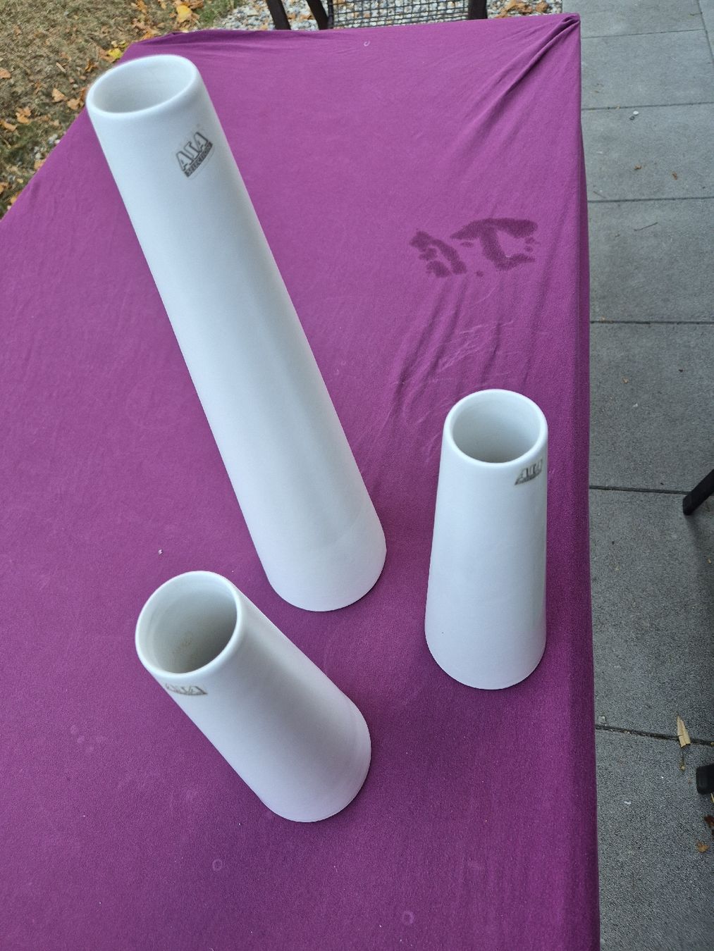 Vasi & Recipienti: Konische Vasen weiss 3er Set – Usato da Krauchthal venduto da SamsPuce