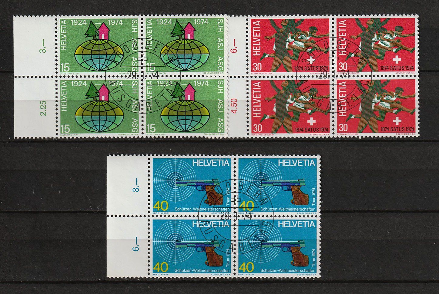 Alle Briefmarken: 1974 4er-Block Serie ETS – Neu (gemäss Beschreibung) aus Arlesheim von gaugi43