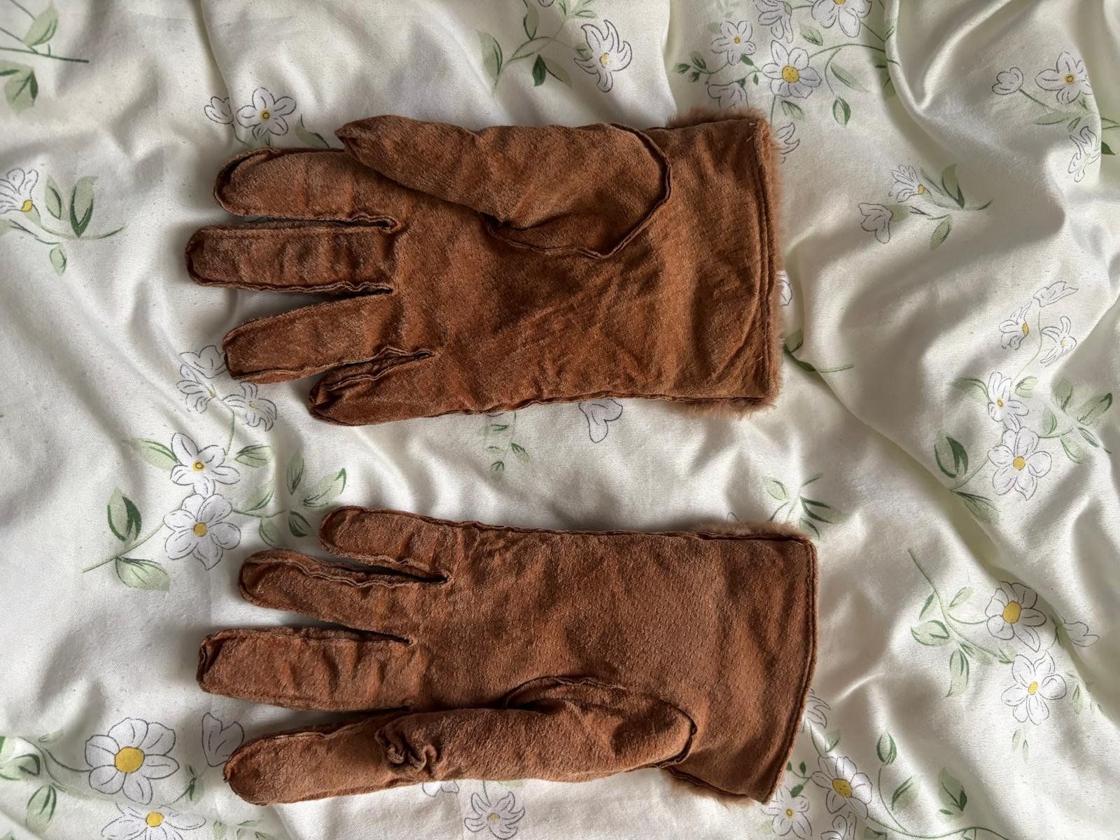 Guanti & manicotti: Warme Winterhandschuhe, Grösse M, hellbraun – Usato da Bülach venduto da reaos 3