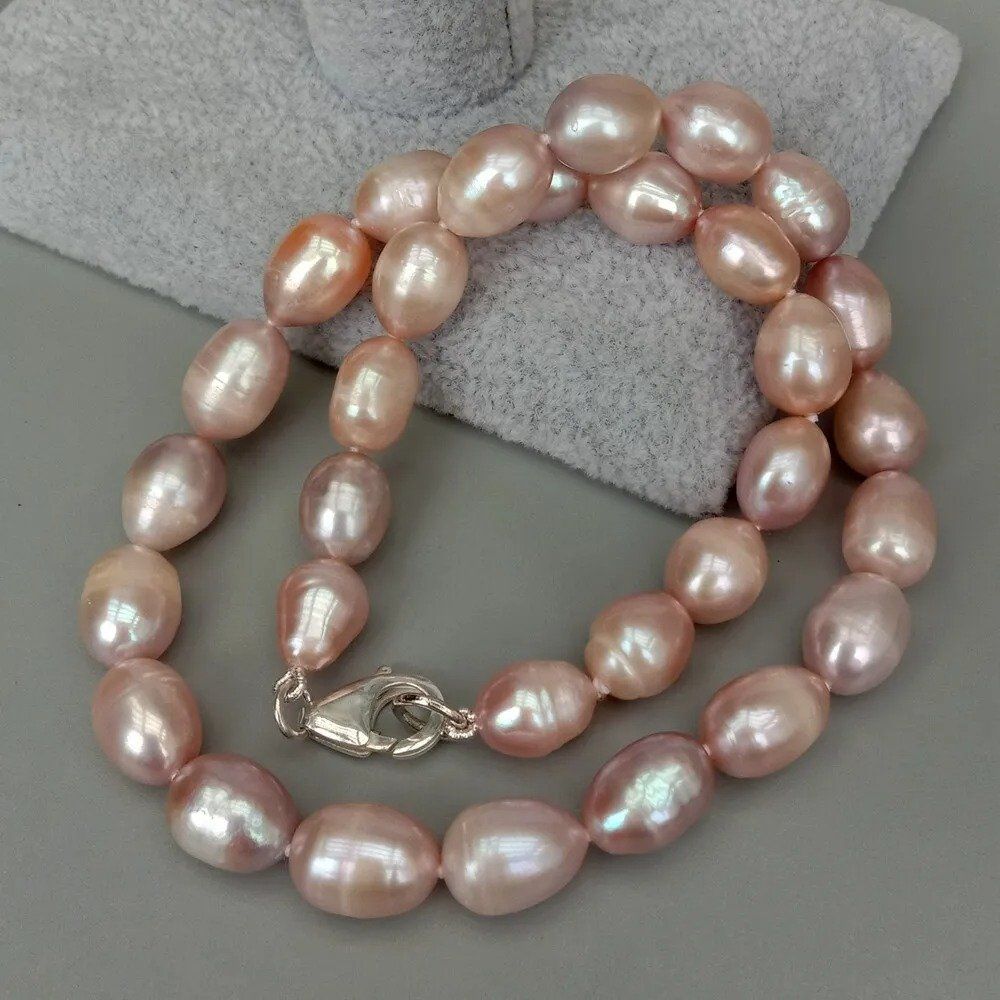 Catenine: Lua Lila Perlen Kette Echt 1.2cm Collier Perle Halskette – Nuovo (secondo la descrizione) da Prilly venduto da ilyria73