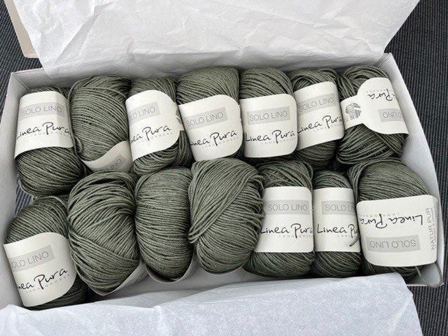 LANA GROSSA Solo Lino - Aspect Lin - Fil à Tricoter à La Main En 80 % Lin Viscose Et 20 % Lin - 50 G De Laine Pour Tricot Et Crochet - 120 M